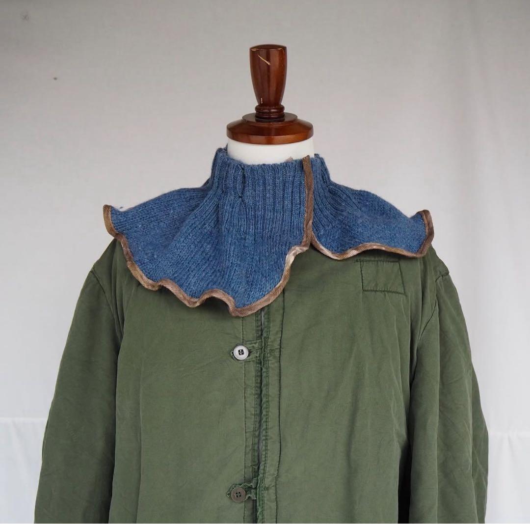 ユーロヴィンテージ リメイク ニット マフラー military ストール wip-24101008_3.jpg