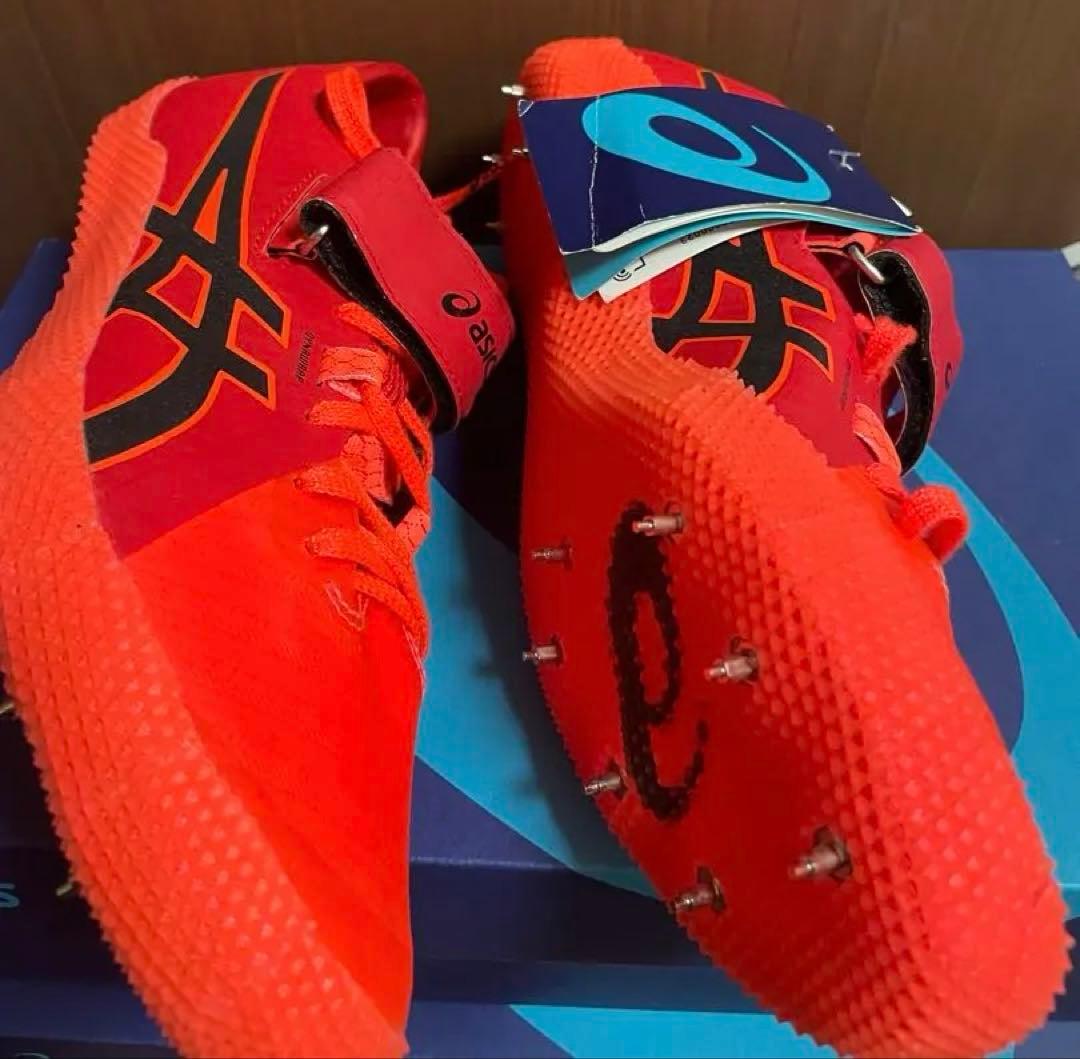 asics ハイジャンププロ2（L）スパイクシューズ オレンジ 27.0 新品