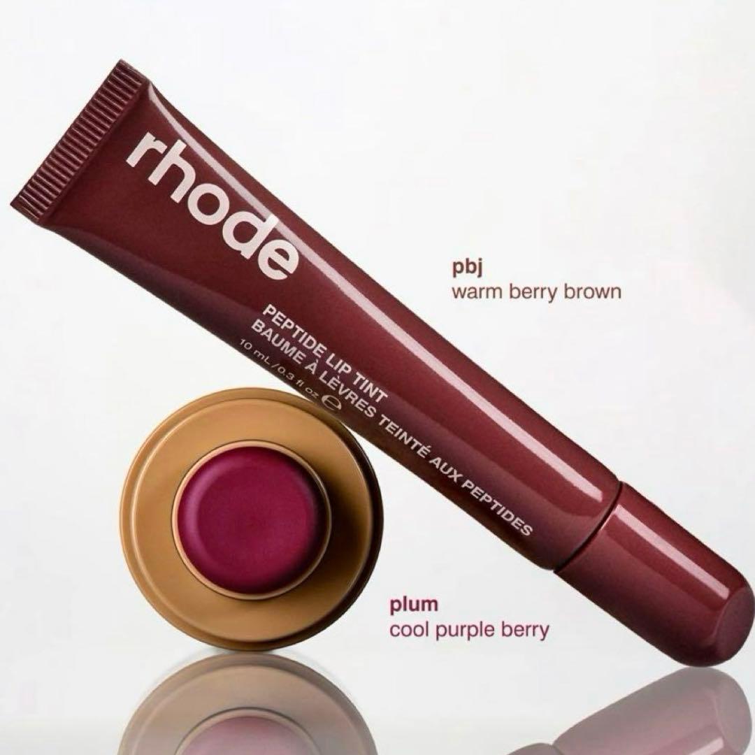 RHODE ヘイリー PLUM ポケット ブラッシュ+PBJリップ ティント