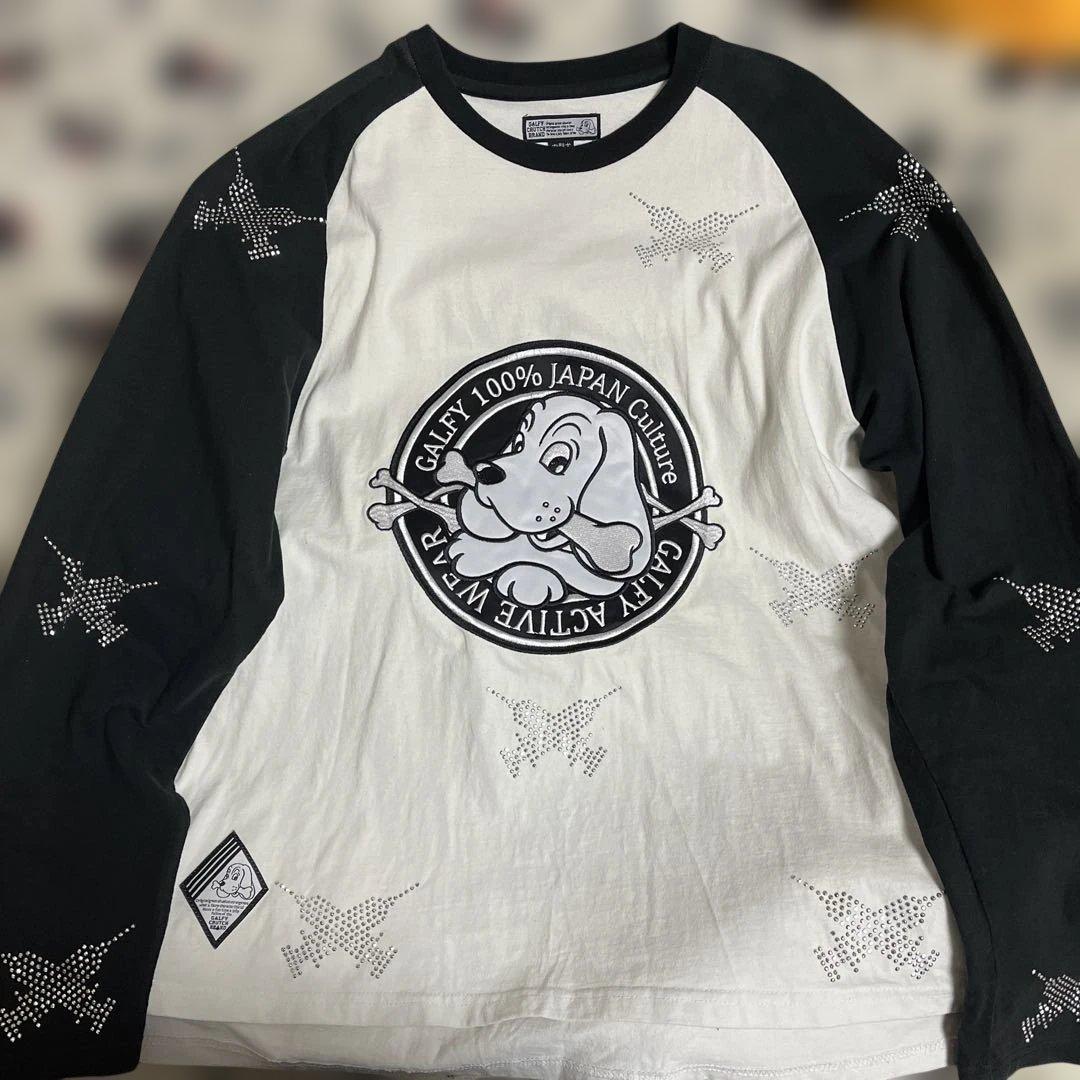 GALFY (ガルフィー) ピカピカ注射器ラグランロン Tee GALFY (ガルフィー) ピカピカ注射器ラグランロン Tee BLACK / ロック