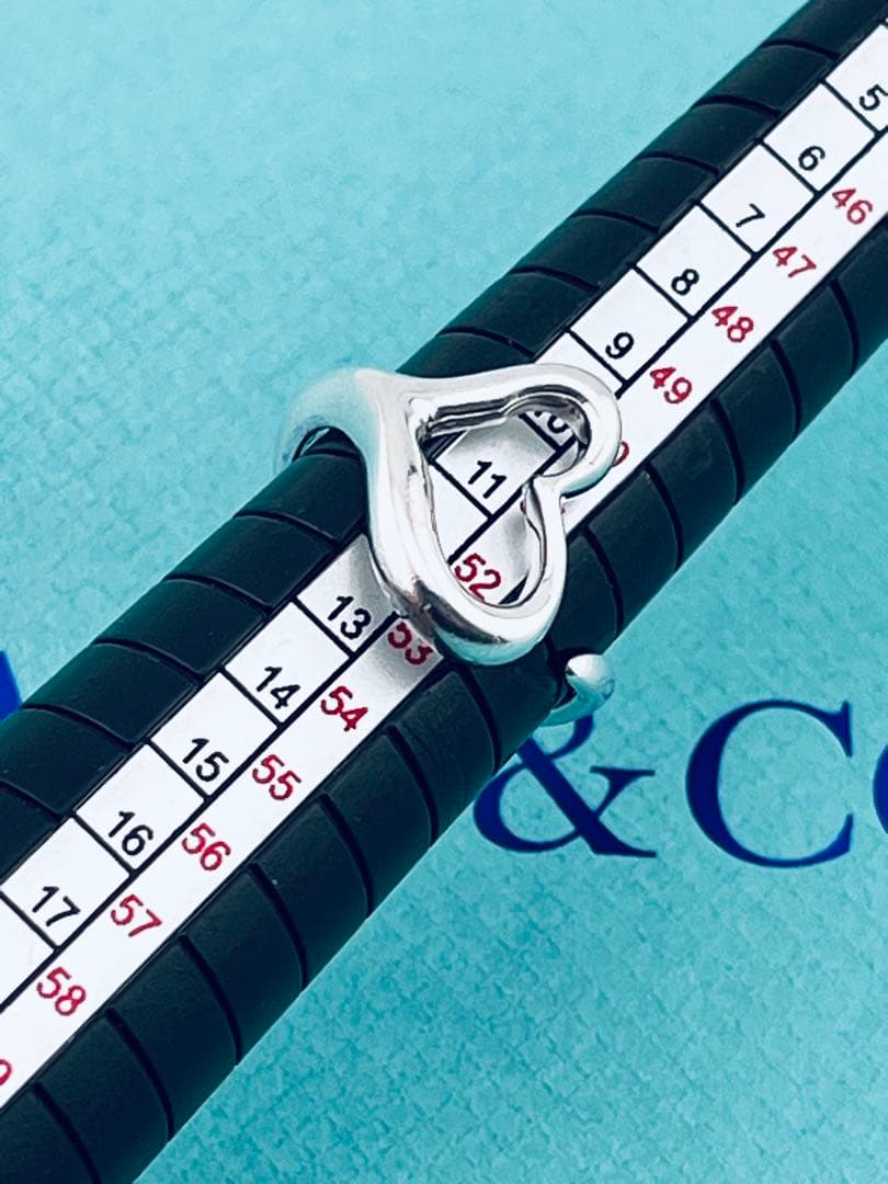 c968 ティファニー オープンハート リング シルバー925 約11号