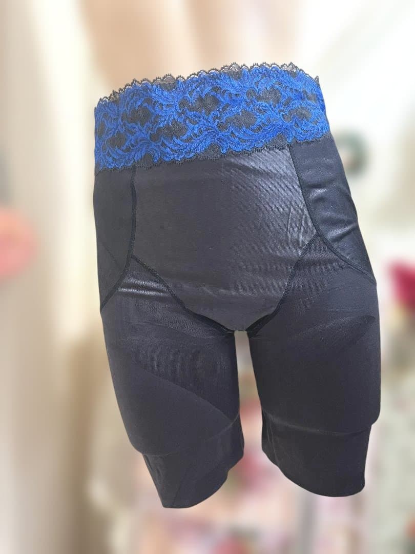 ガードルQ82：マルコ◇日本製／さらすべ絹シルク混*補正下着：黒