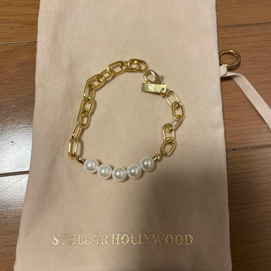 ステラハリウッド白濱亜嵐 ブレスレット チェーンパールバングルゴールド新品未使用 3/2(土)12:00から先行受注スタート!!】白濱亜嵐×STELLAR HOLLYWOOD