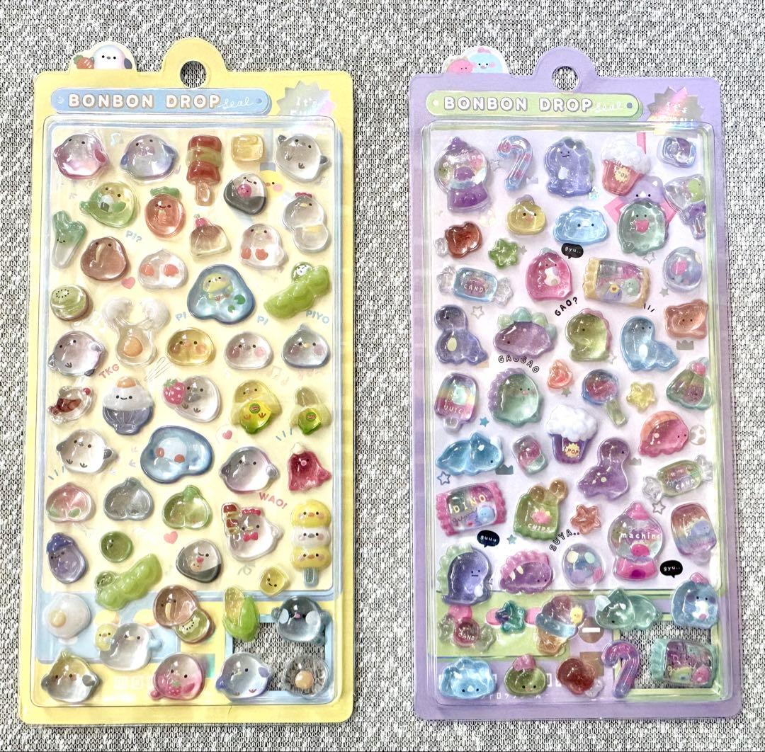 ポンポンドロップシール がおがおボンボン ぴよぴよボンボン セット