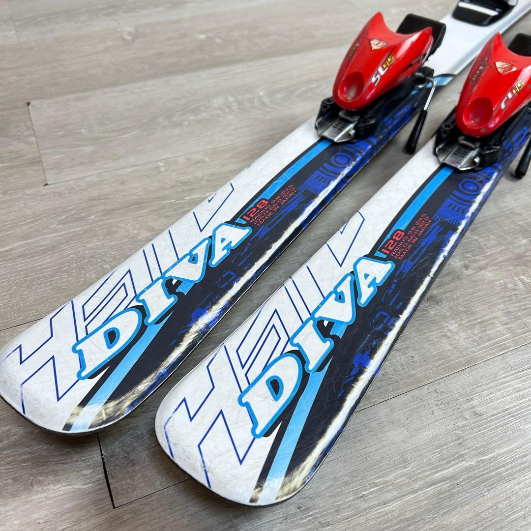 【キッズスキー】ハート　スキーセット　128cm big horn 22.0cm