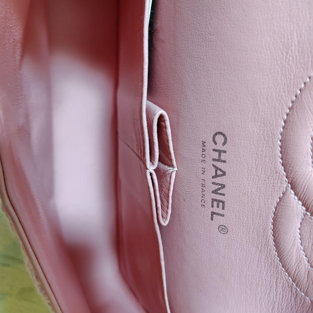 CHANEL 激レア ピンク ツイード チェーンショルダーバッグ - メルカリ