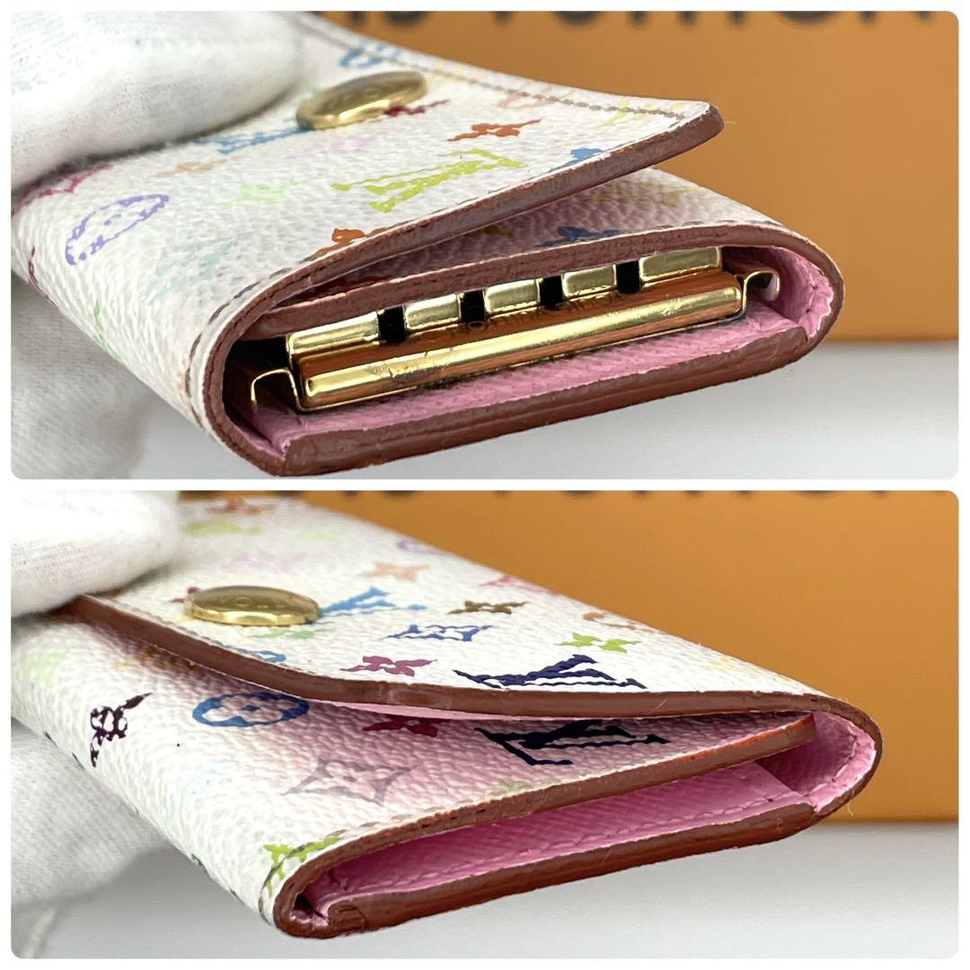 ルイヴィトン ミュルティクレ4 マルチカラー 4連キーケース ホワイト