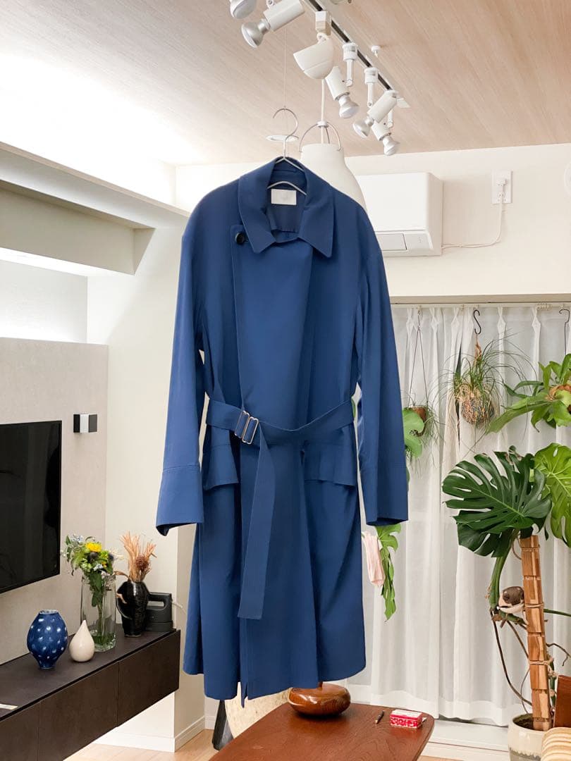 URU 】ウル TRENCH COAT ネイビーベルト付き メンズ M〜L相当 - メルカリ