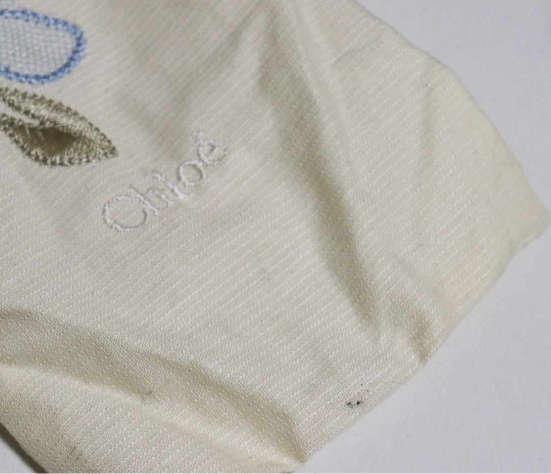 《クロエ》メッシュ 花柄刺繍 折りたたみ傘 日傘 8本骨 クリアーハンドル