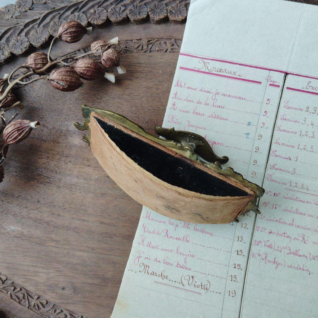 フランス 真鍮ロカイユ装飾 インクブロッター アンティーク