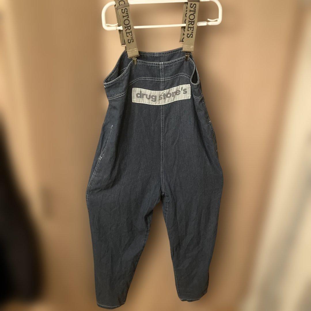 drug store's ダークブルー オーバーオール - メルカリ