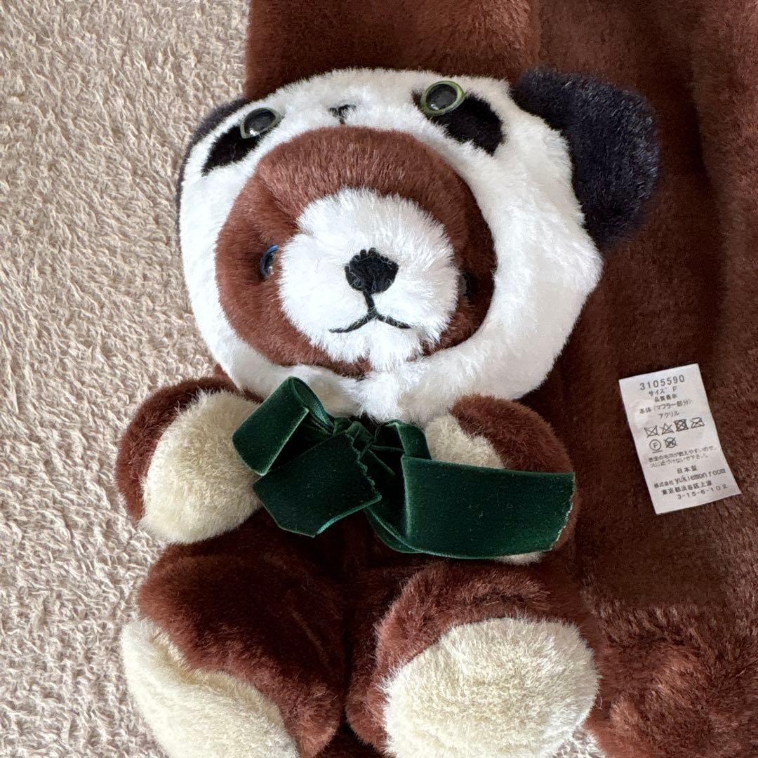 yukiemon ぬいぬいパンダくま マフラー未使用 - メルカリ