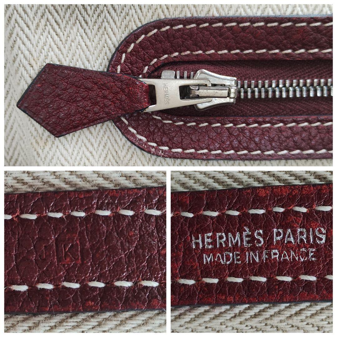 HERMES ガーデンパーティ ネゴンダPM ルージュアッシュ □K刻印 - メルカリ