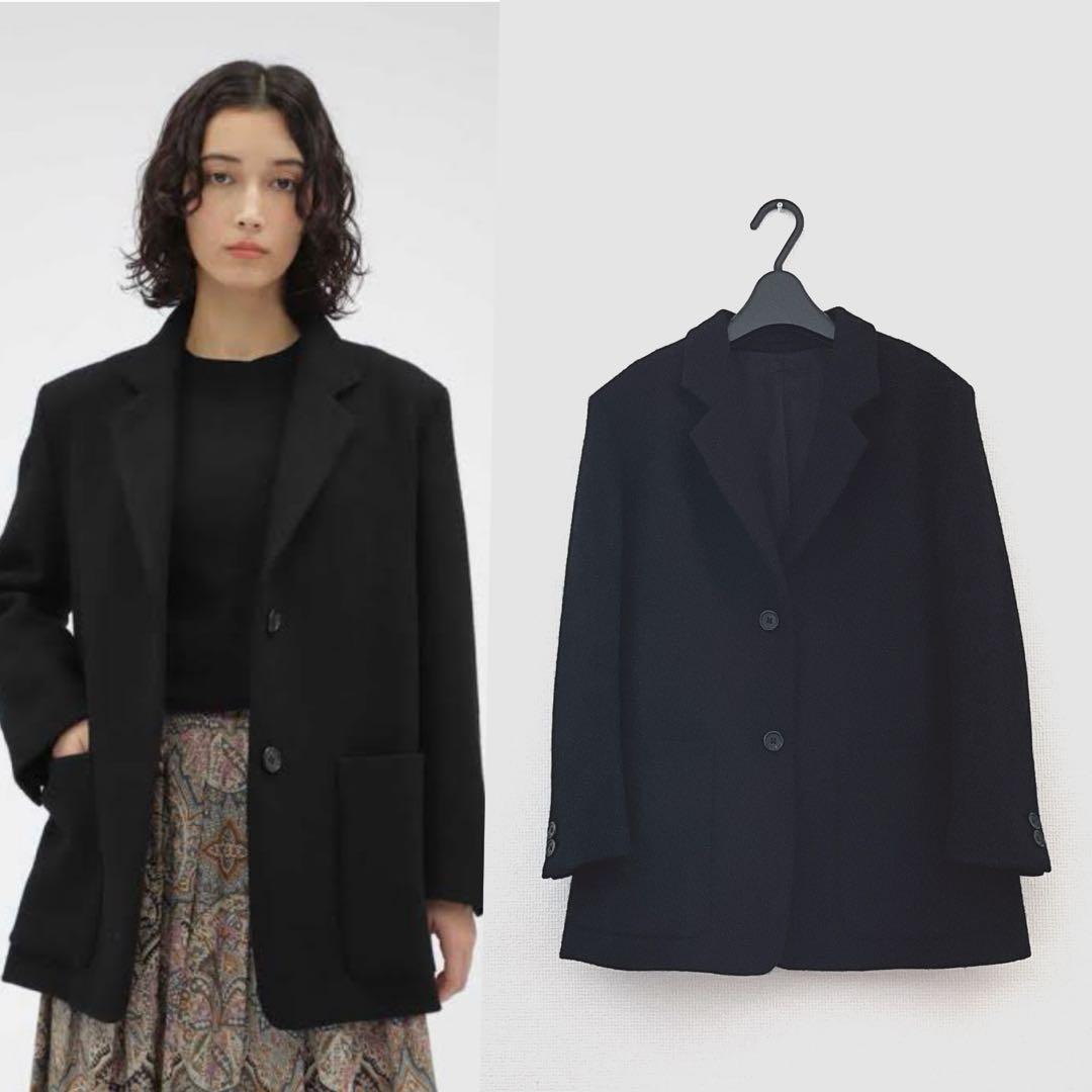 美品2024マーガレットハウエル ハリスツィード ジャケット 黒 9万