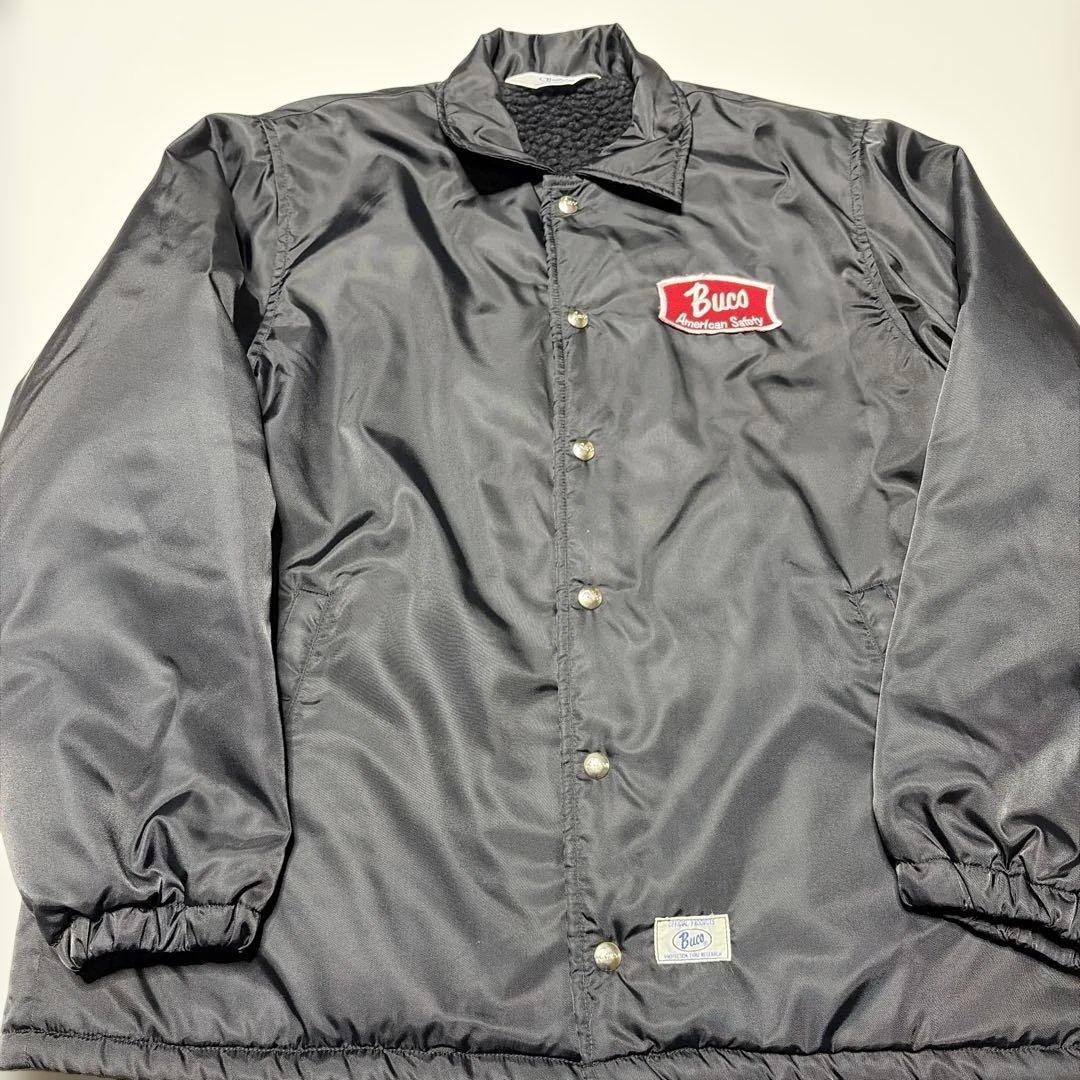 Buco ボア裏地 ブラック ナイロンジャケット Mサイズ - メルカリ