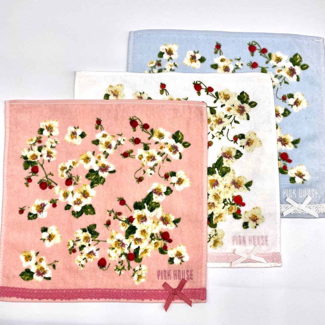 ピンクハウス ハンカチ タオル 3枚セット 新品 - メルカリ