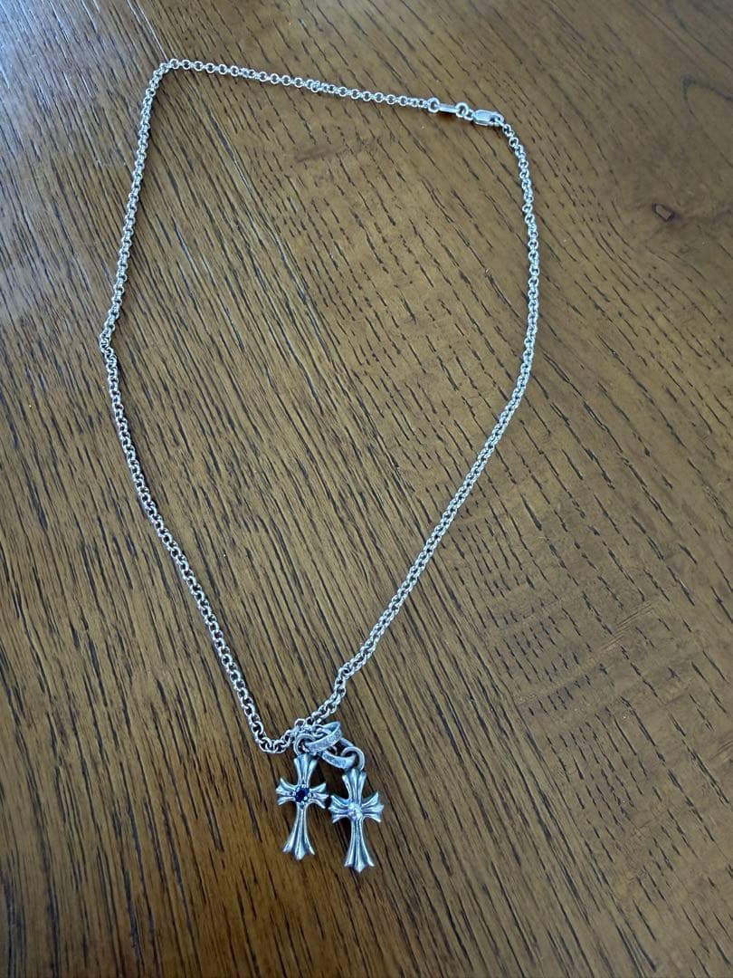 クロムハーツベビーファット+サファイヤ+ロールチェーン三点セット