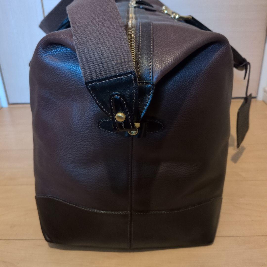 美品】BALLY バリー ダークブラウン ボストンバッグ 2WAY シボ革