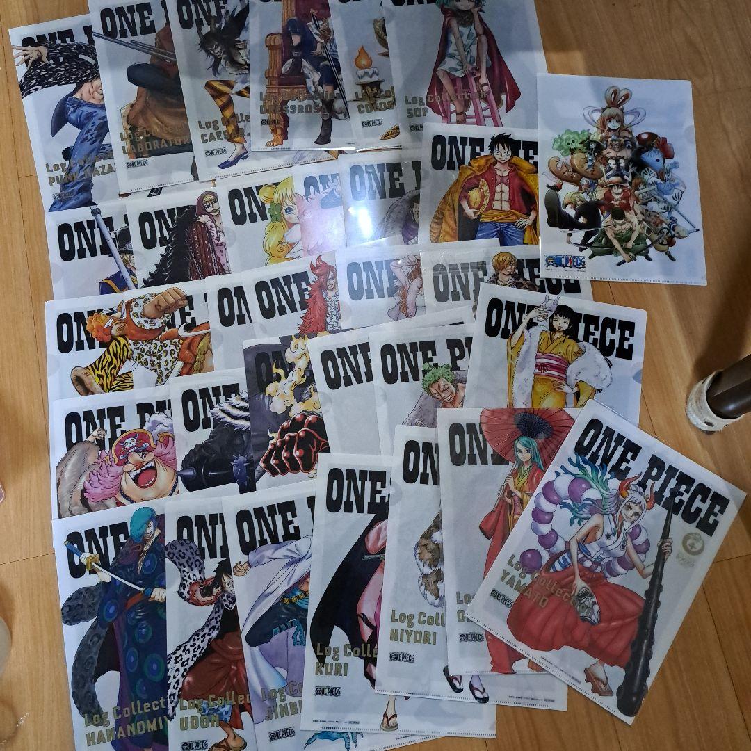 ワンピース ログコレクション 購入特典 非売品クリアファイル全31枚+1