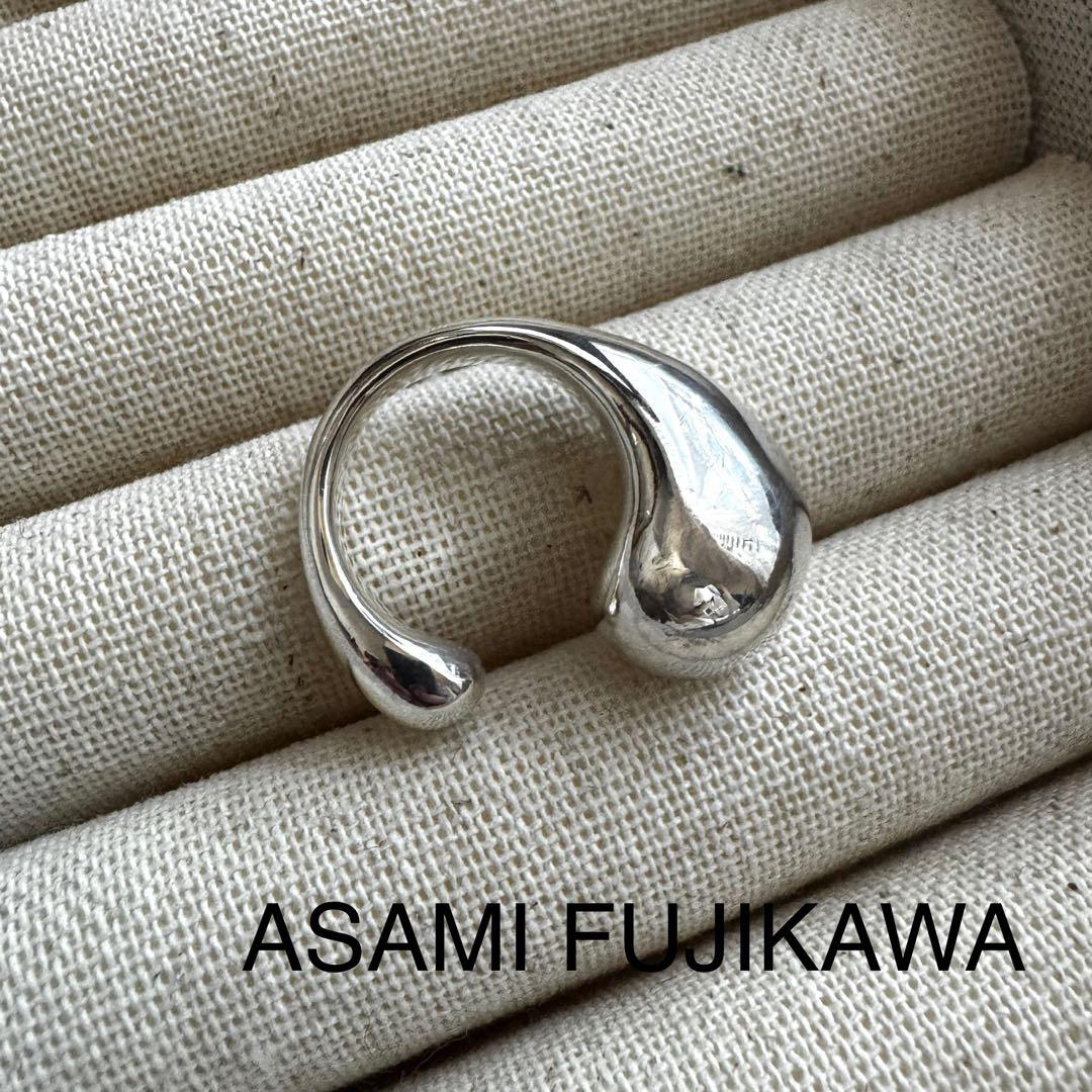 ASAMI FUJIKAWA シルバーリング ASAMI FUJIKAWA - Lunar phase Thick Ring（pinky）2102006 Silver