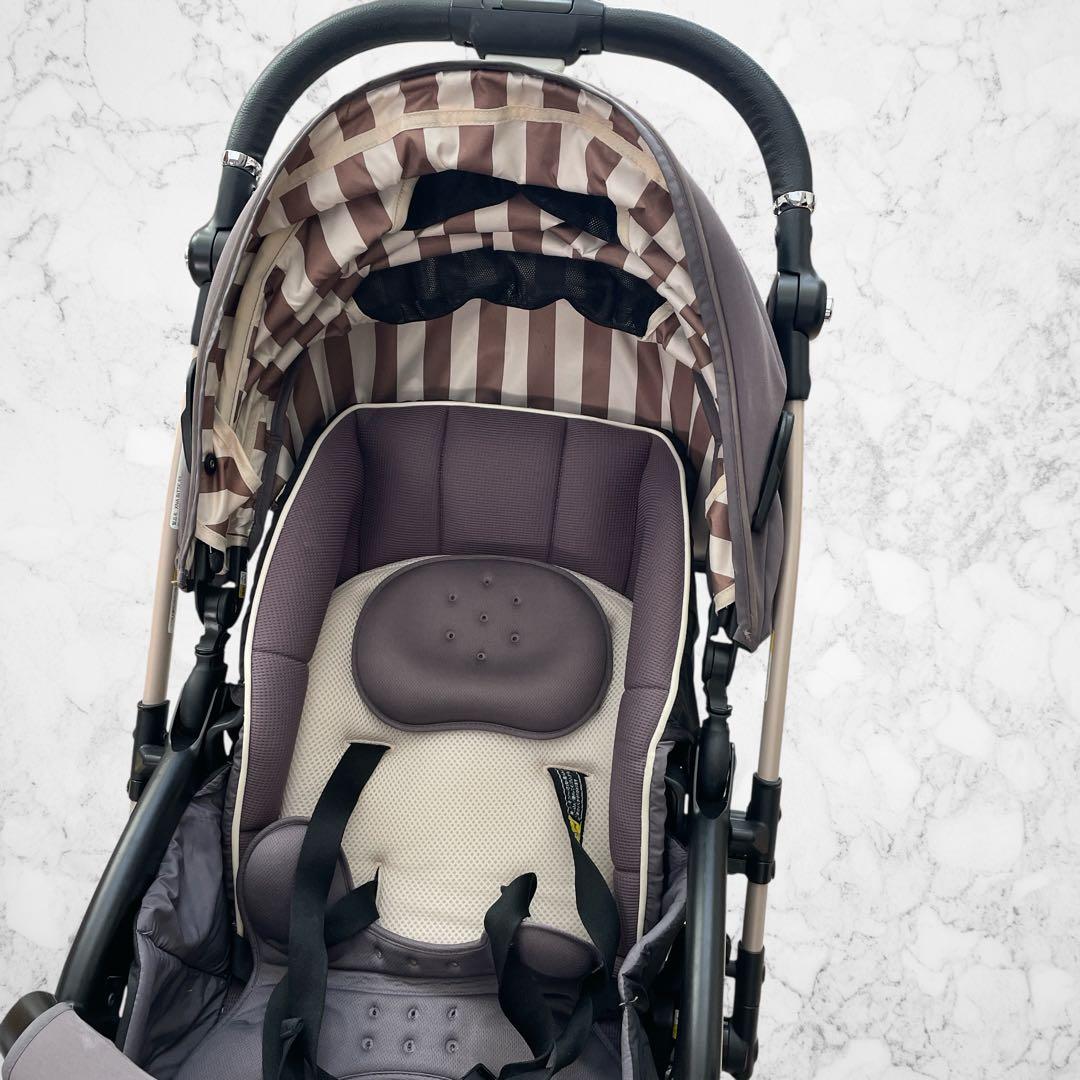限定品】 Apricaベビーカー 両対面式 ハンドルレザー ラクーナビッテSF