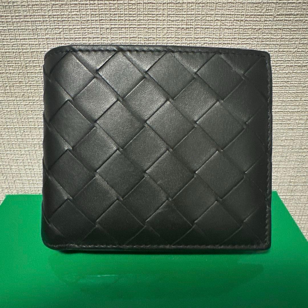 《2025年購入》 BOTTEGA VENETA 二つ折り 財布 ブラック 黒