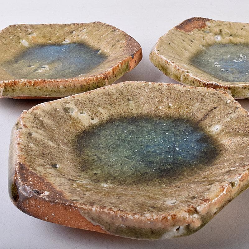 和食器 伊賀焼 西山窯 坂本瀧山作 銘々皿 五客 共箱 V 8507 - メルカリ