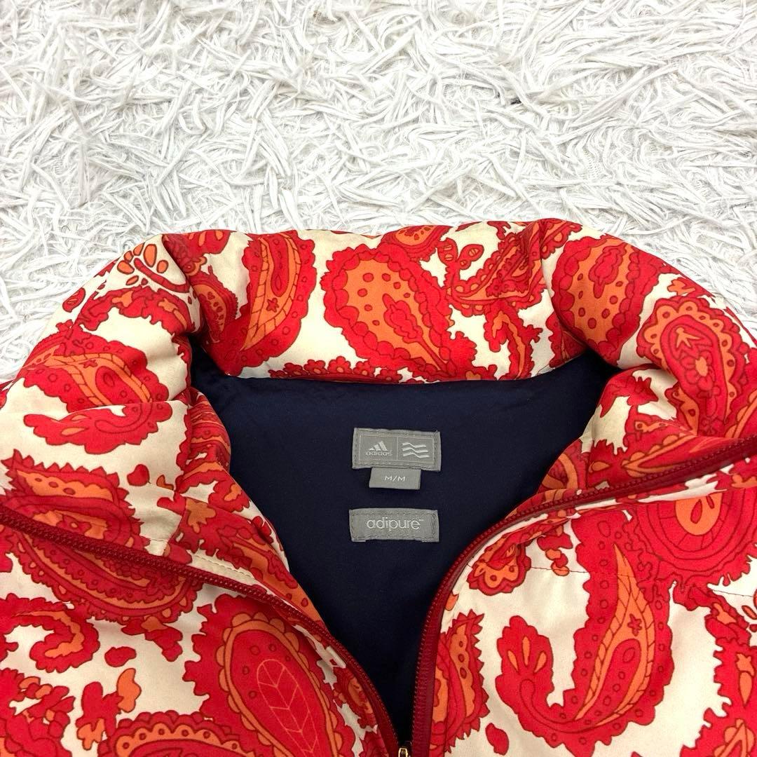 アディダス adiqure ゴルフ ペイズリー ダウンジャケット