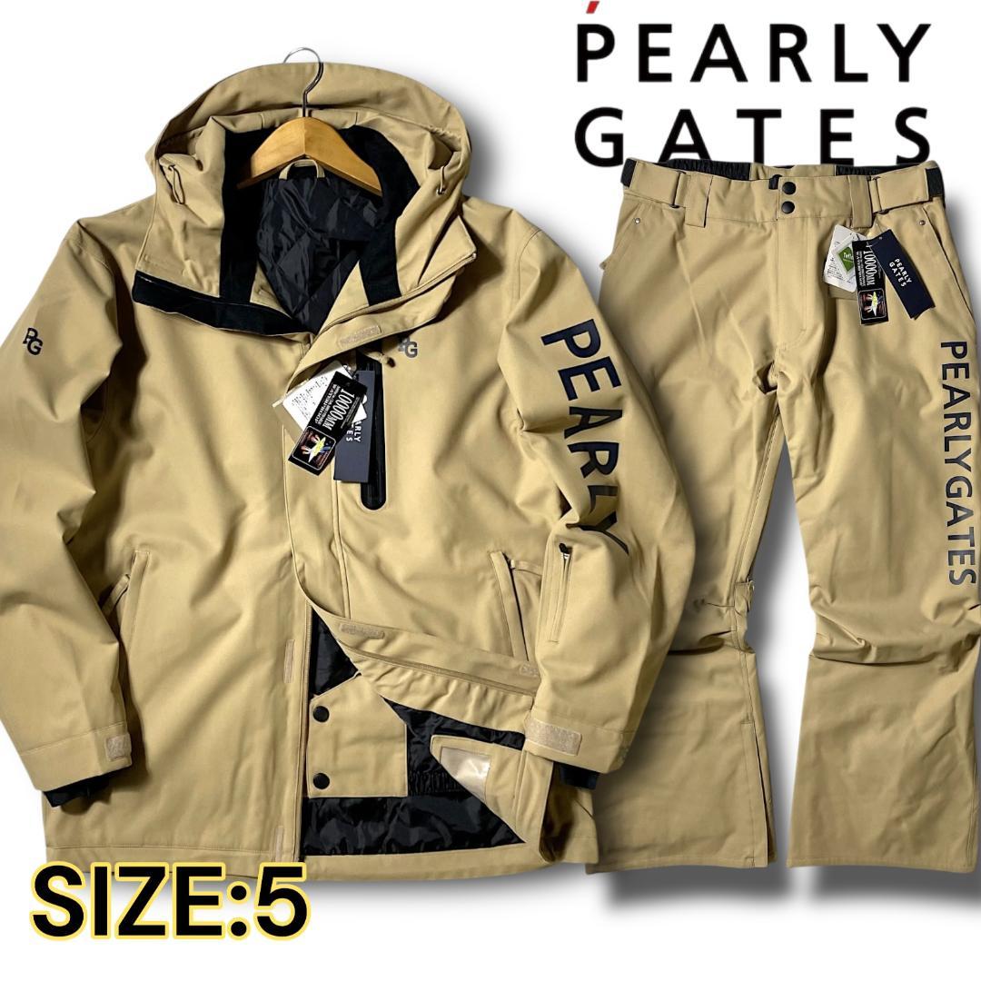 定価104500円 L パーリーゲイツ 上下セット スノーウェア スノボ BEG