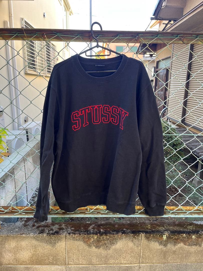 stussy アーチロゴ スウェット トレーナー L - メルカリ