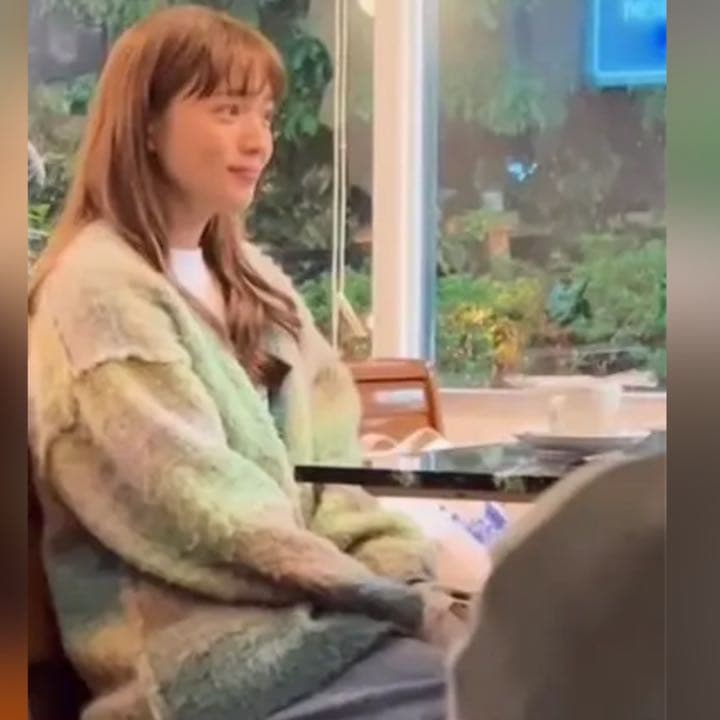 silent サイレント 川口春奈 グラデーションループシャギーニット