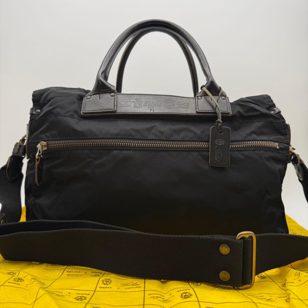 Felisi フェリージ P4 2way ボストンバッグ ショルダーバッグ 黒