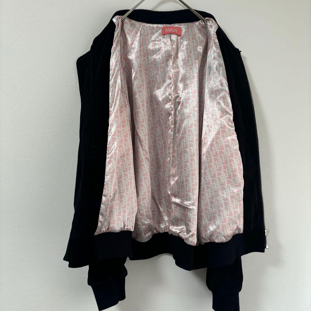 平本蓮着用✨amnjx RIZIN レザージャケット 牛革 MA-1 L 黒 - メルカリ