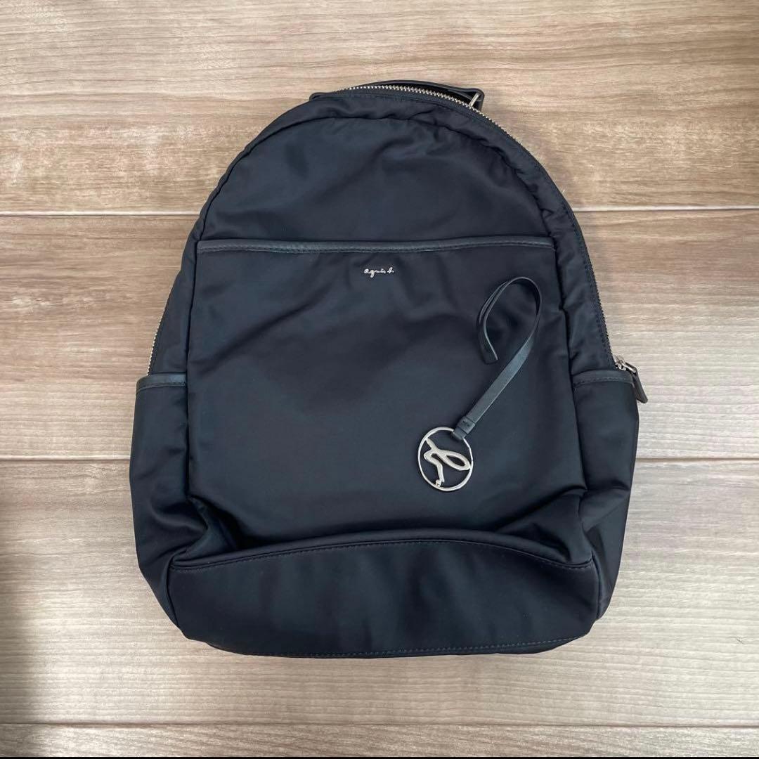 アニエスベー ナイロン バックパック リュック チャーム付き チャーム付き【agnes b.】IS11LZ－03 バックパック (Agnes b/バック