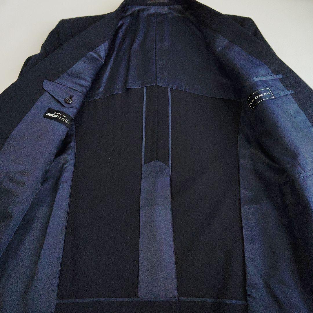 美品】 AB6 MIYUKI オーダースーツ スリーピース 毛100% 紺 - メルカリ