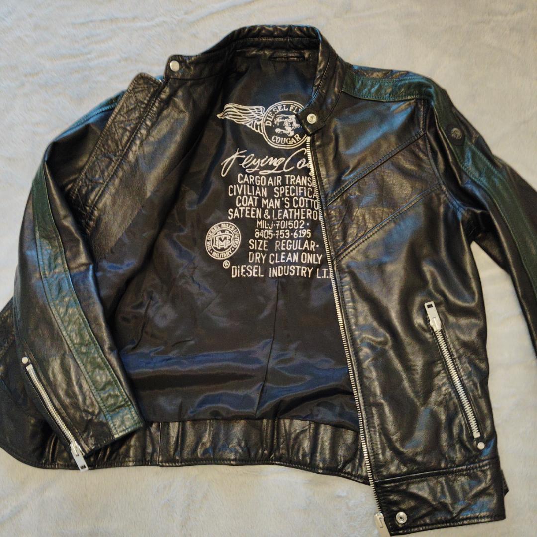 DISEL FLYING COUGAR 極美品 ディーゼルライダーズジャケット - メルカリ