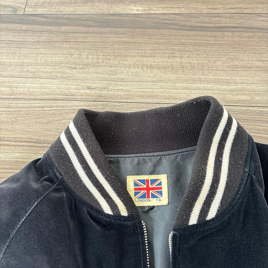 Lサイズスカジャン 鷲 龍 黒 ベルベット YOKOSUKA 1990年代 - メルカリ