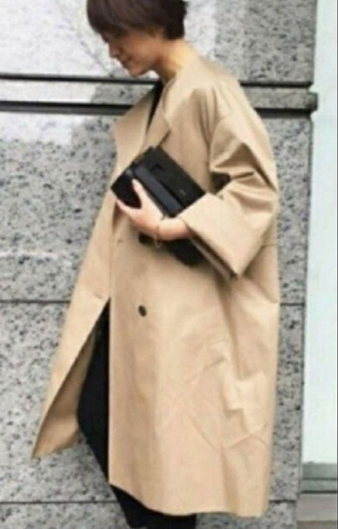 Deuxieme Classe ドゥーズィエムクラスギャバノーカラーコート Deuxieme Classe ドゥーズィエムクラスギャバノーカラーコート - メルカリ