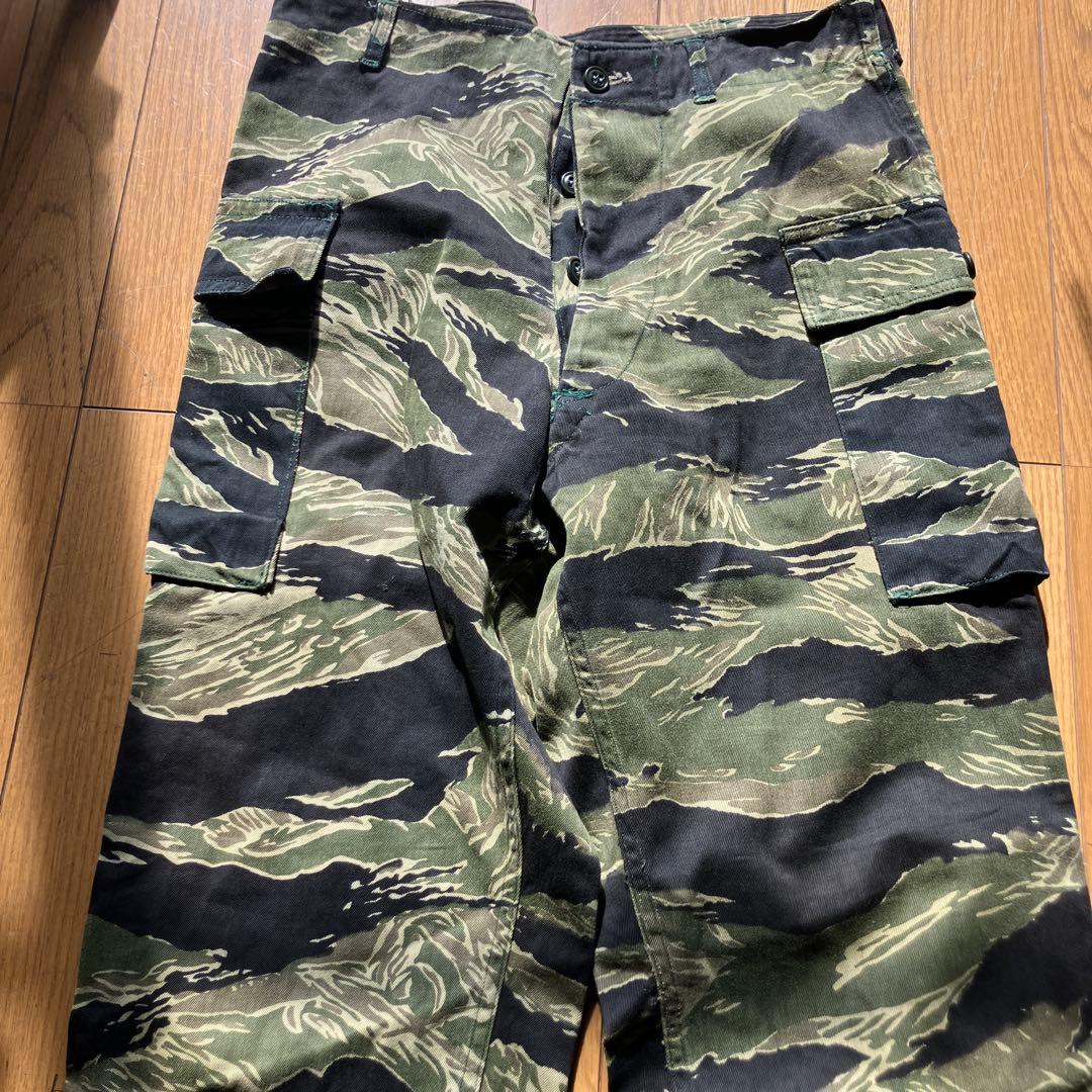 60年代タイガーストライプ実物 60s US ARMY Vietnam Tiger Stripe Shirt 60年代 アメリカ軍 ベトナム