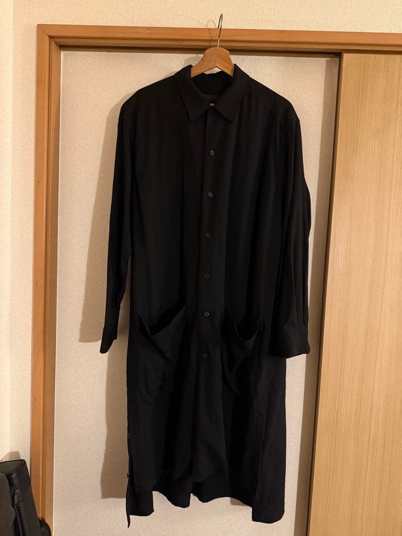 サイト Yohji Yamamoto S'yte ロングシャツ 長袖シャツ 黒