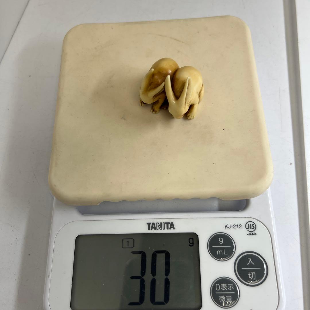 岡友銘 極上ウサギ根付 30g 東Y8-0113☆2Fトトサ - メルカリ