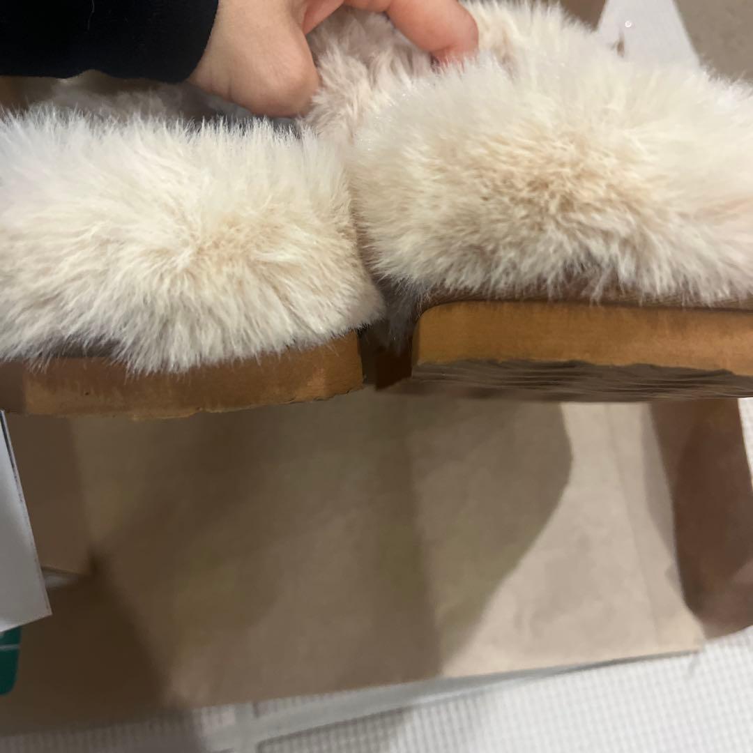 Racbaki♡ラクバキ ファーサボ ベージュ♡Sサイズ♡本日限定お値引