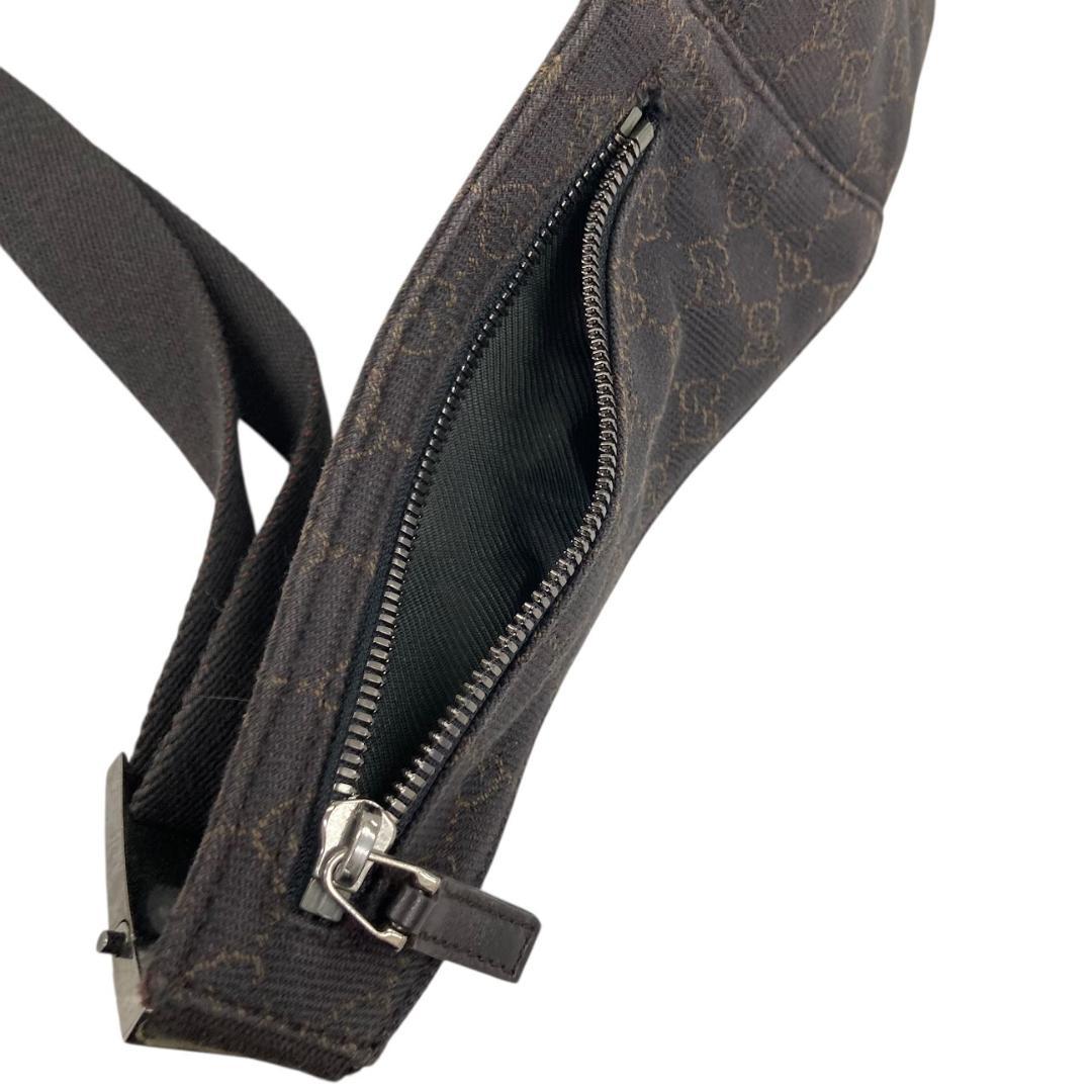 GUCCI グッチ ボディバッグ GGキャンバス レザー 101679 茶系 - メルカリ