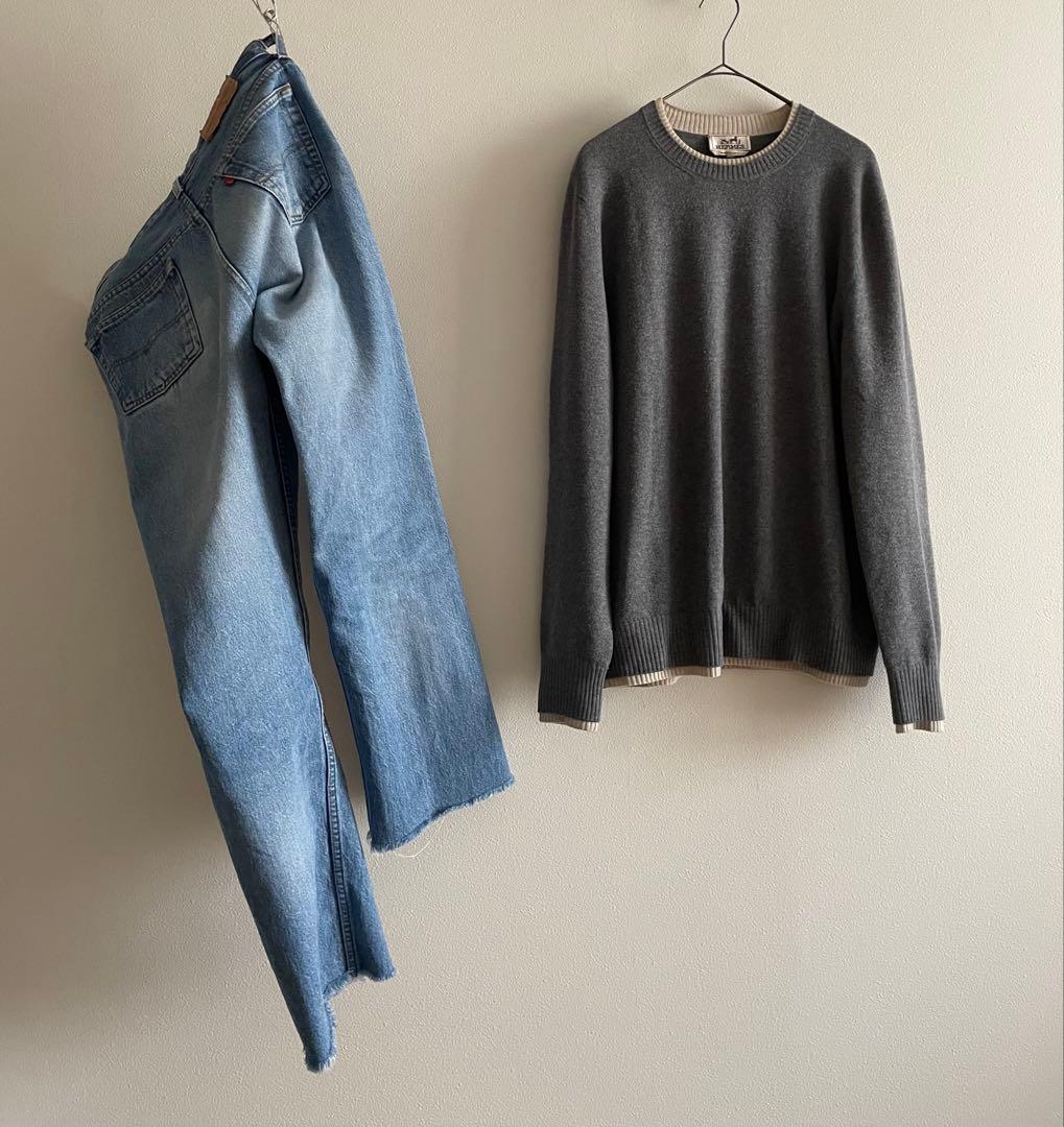 名品図鑑】 mid00s Hermes pure wool sweater