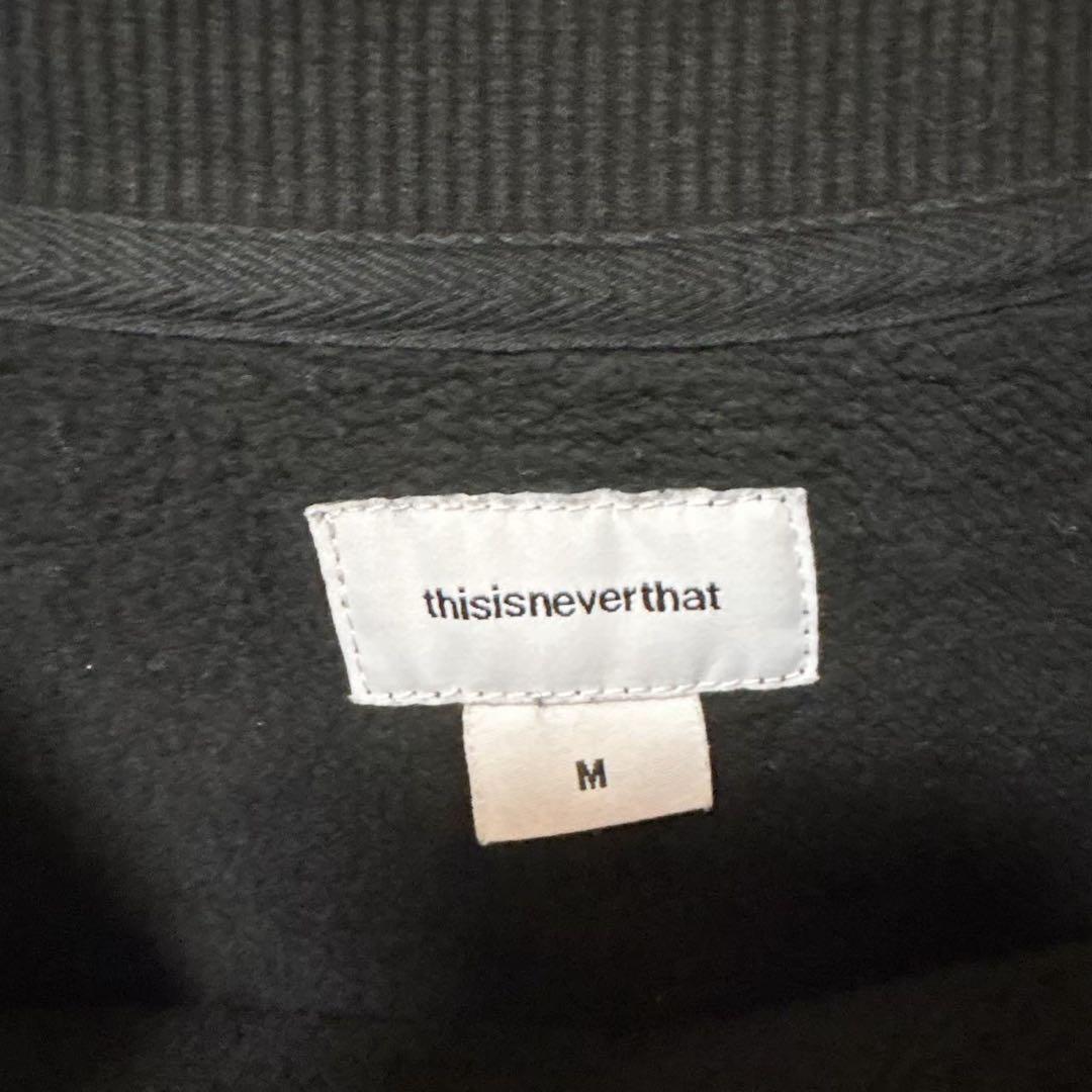 thisisneverthat ロゴスウェット 刺繍 トレーナー M ブラック - メルカリ