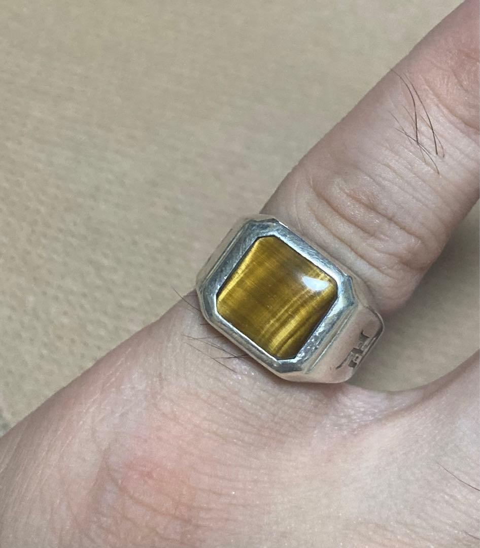 Kazumasa様専用 ワコマリア シグネットリング 印台 タイガーアイ