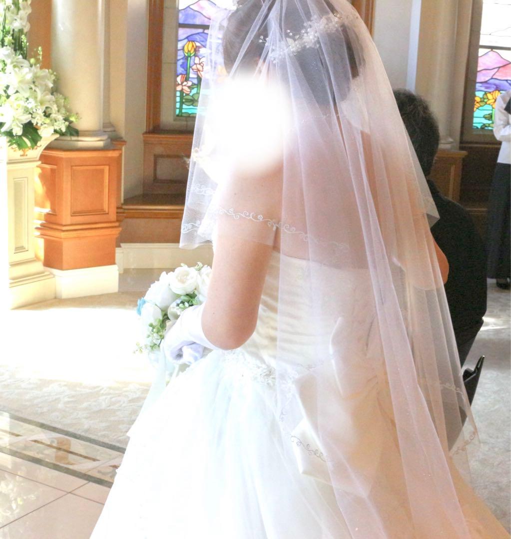 ミラコスタ ミッキーベール シルバー ショート ラメ入り