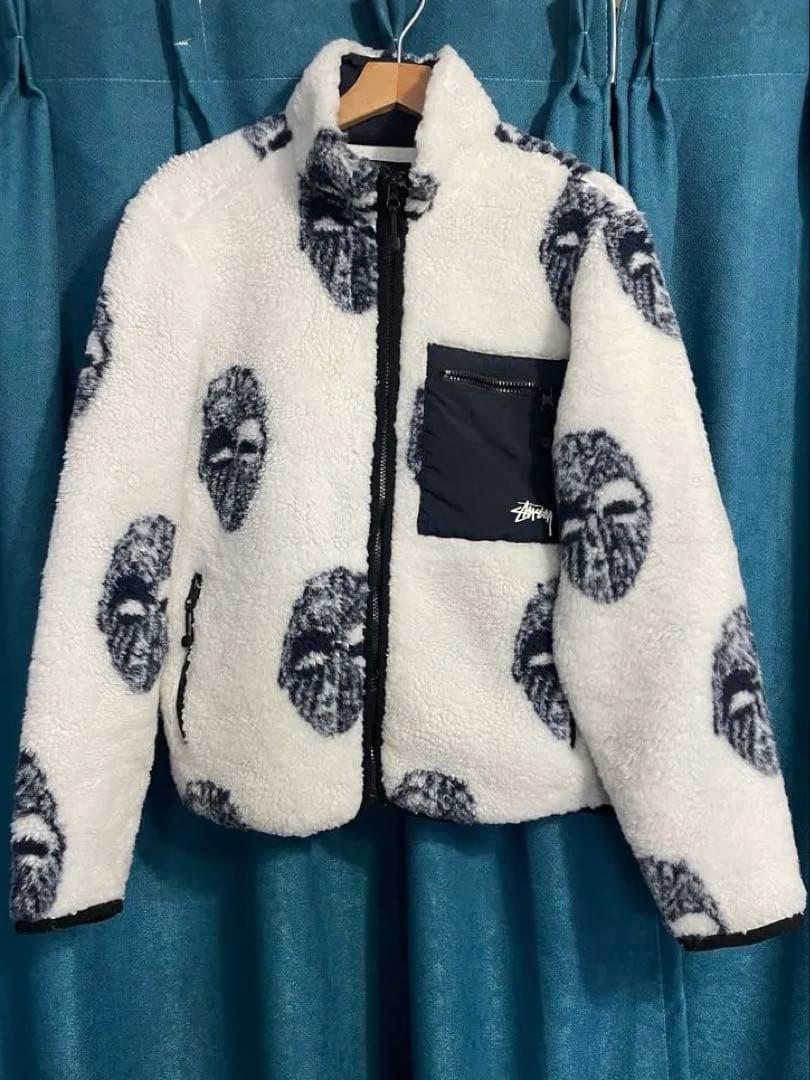 【希少】stussy ボアジャケット アウター Stussy ボア ジャケット リバーシブル ステューシー アウター Ball