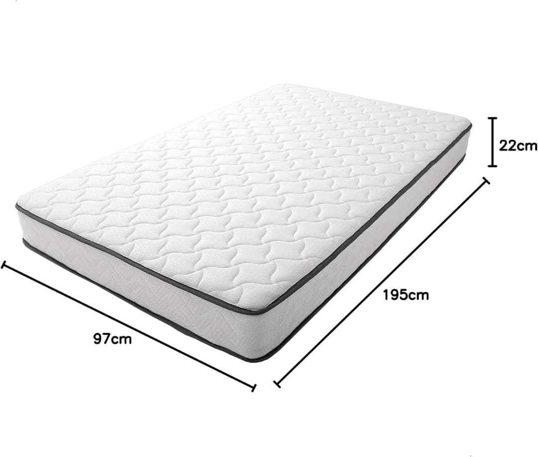 タンスのゲン マットレス シングル 極厚22cm 高密度 ホワイト(99110
