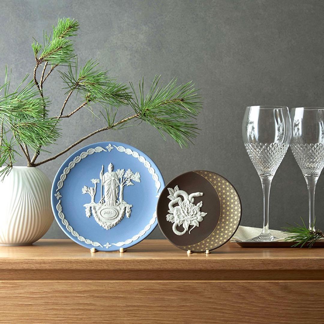 新品ウェッジウッド イヤープレート2025ジャスパー ギリシャ神話アテナ